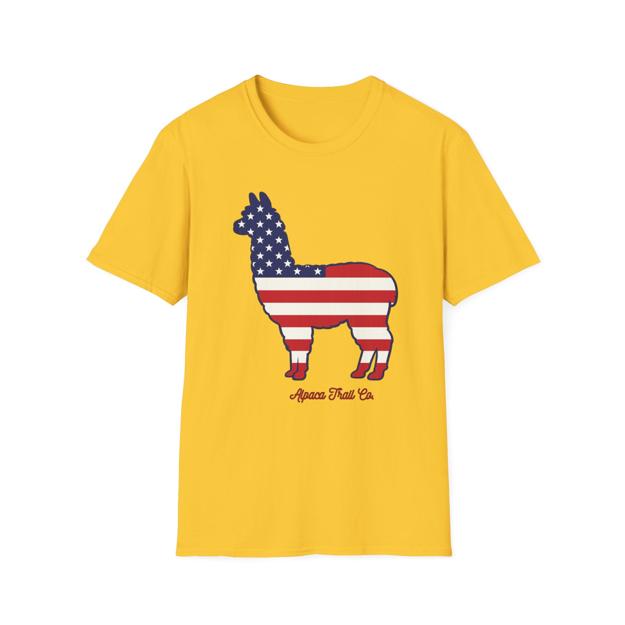 Alpaca American Flag Silhouette T-Shirt