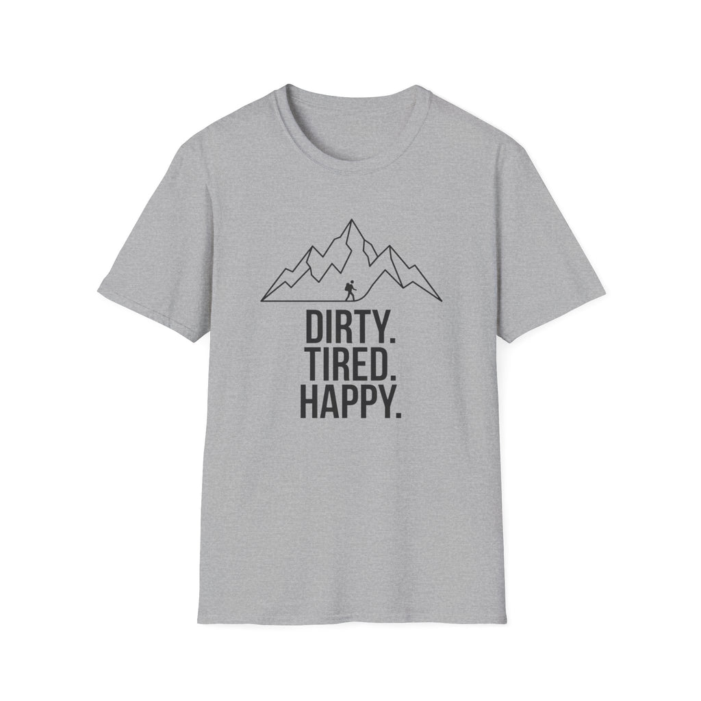 Dirty Tired Happy Outline T-Shirt
