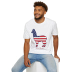 Alpaca American Flag Silhouette T-Shirt