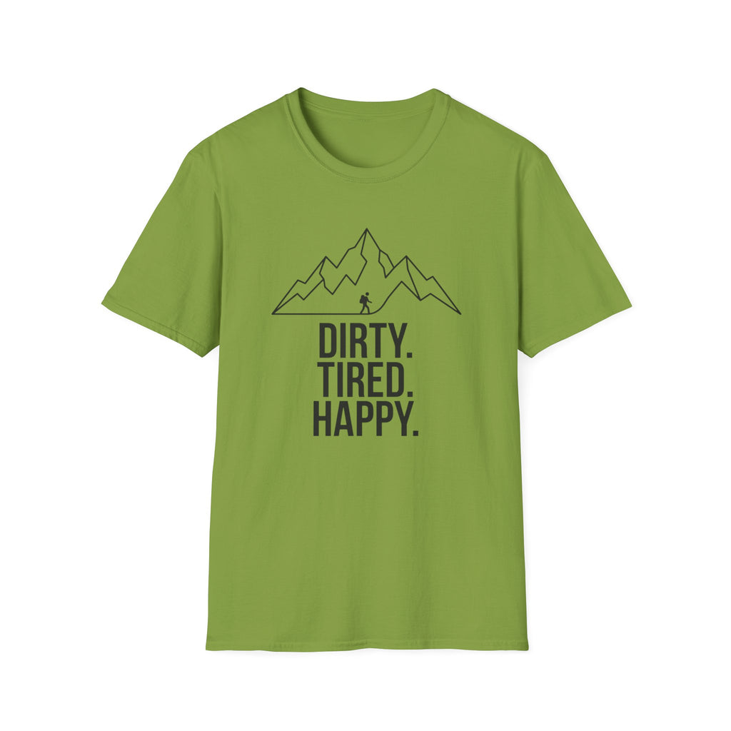 Dirty Tired Happy Outline T-Shirt