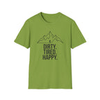 Dirty Tired Happy Outline T-Shirt