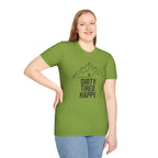 Dirty Tired Happy Outline T-Shirt