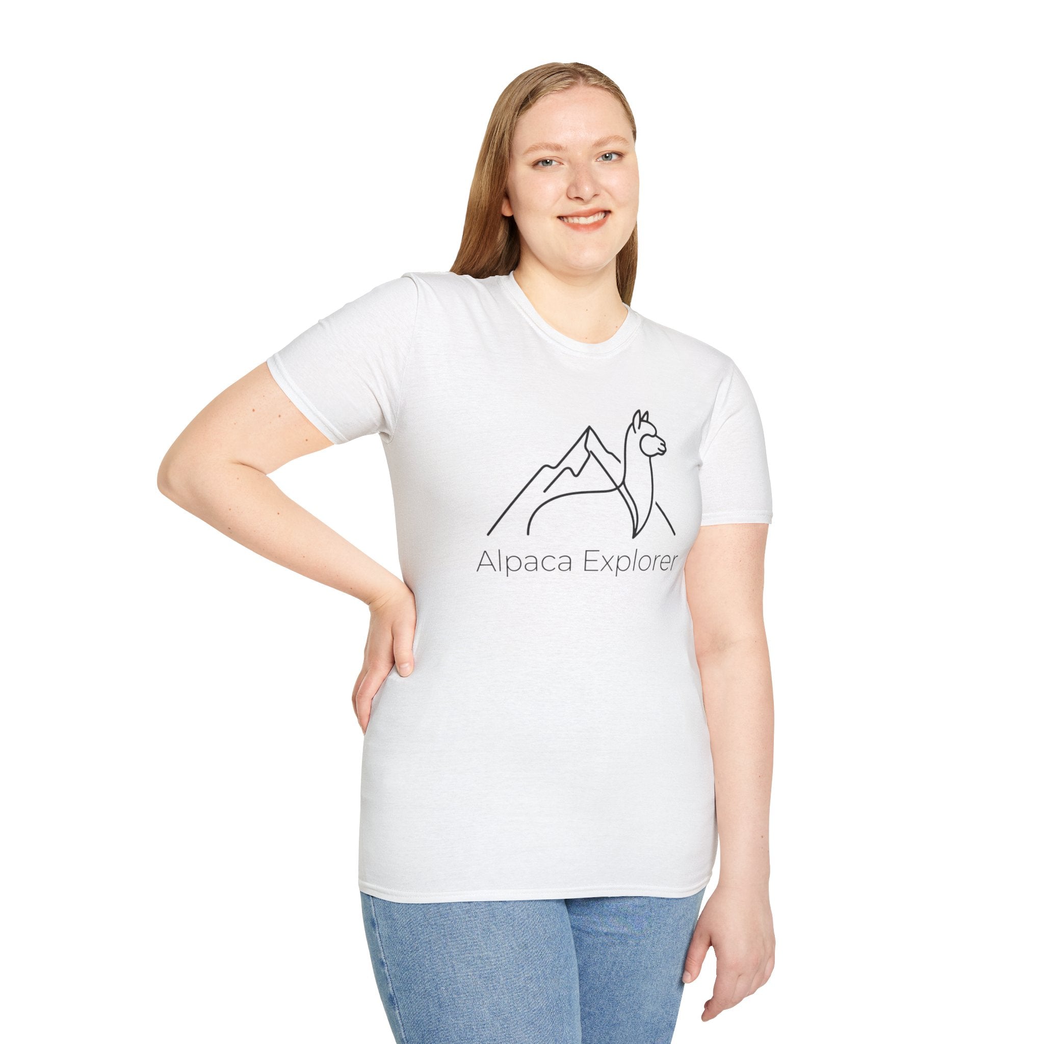 Alpaca Explorer Outline T-Shirt
