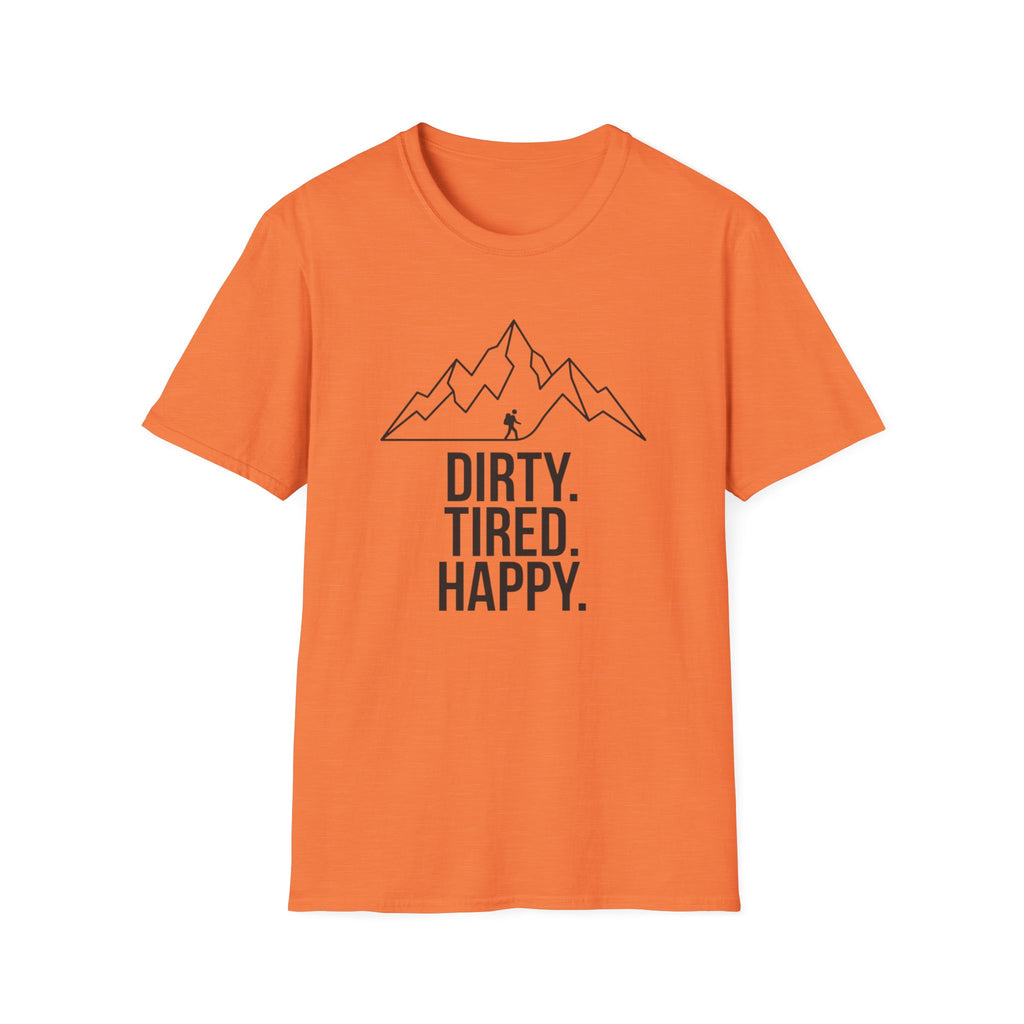 Dirty Tired Happy Outline T-Shirt